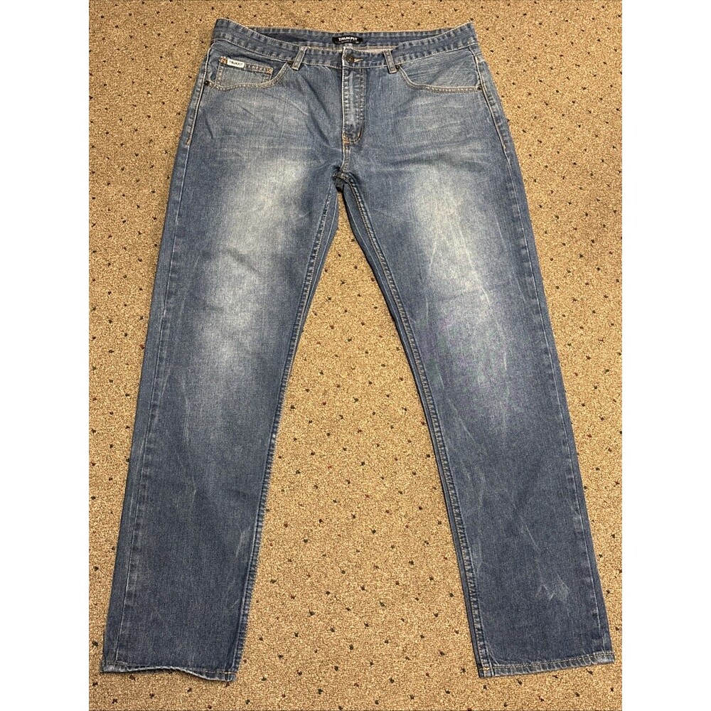 Trukfit Mens Blue Jeans size 38x32 Medium Wash Denim #10250